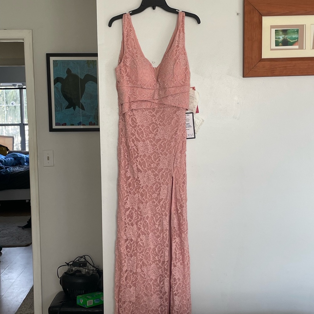 Sparkly Pink Prom Dress